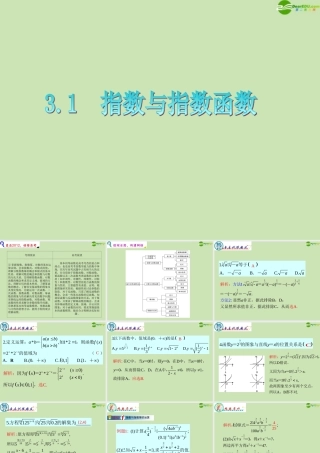 广东省高三数学 第3章第1节 指数与指数函数复习课件 文 课件