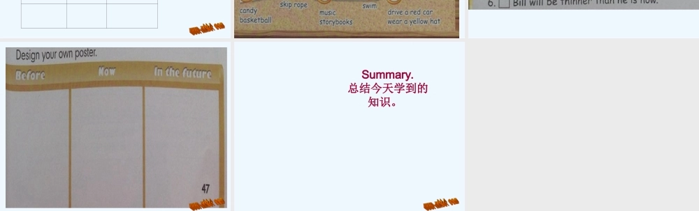 2015新版PEP六年级下册Recycle--Day5-Day6