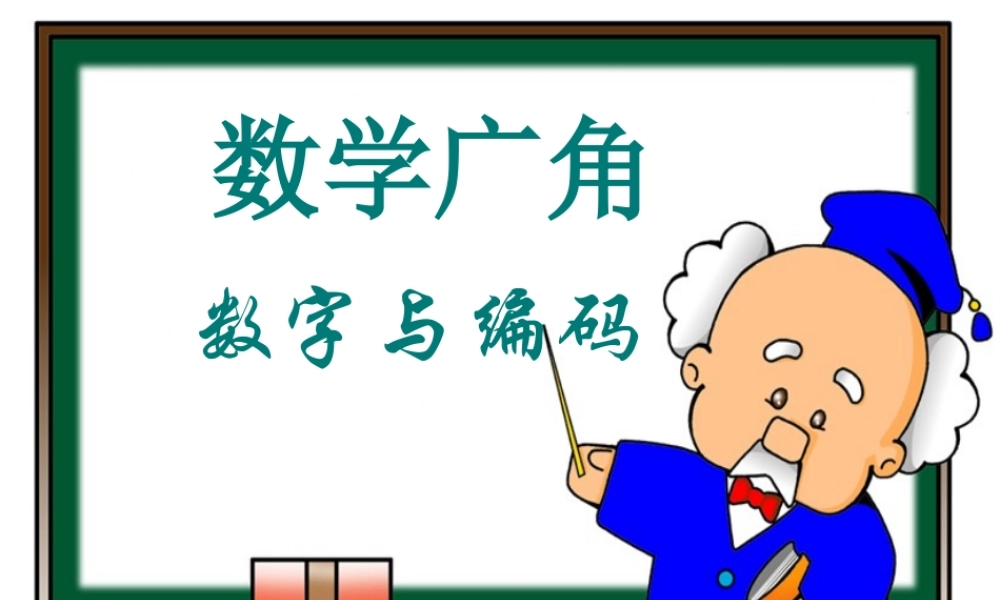 五年级上数学数字与编码