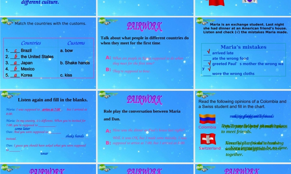 九年级英语 UNIT12 You are supposed to shake hands 课件 人教新目标版 课件