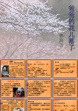 爸爸的花儿落了课件