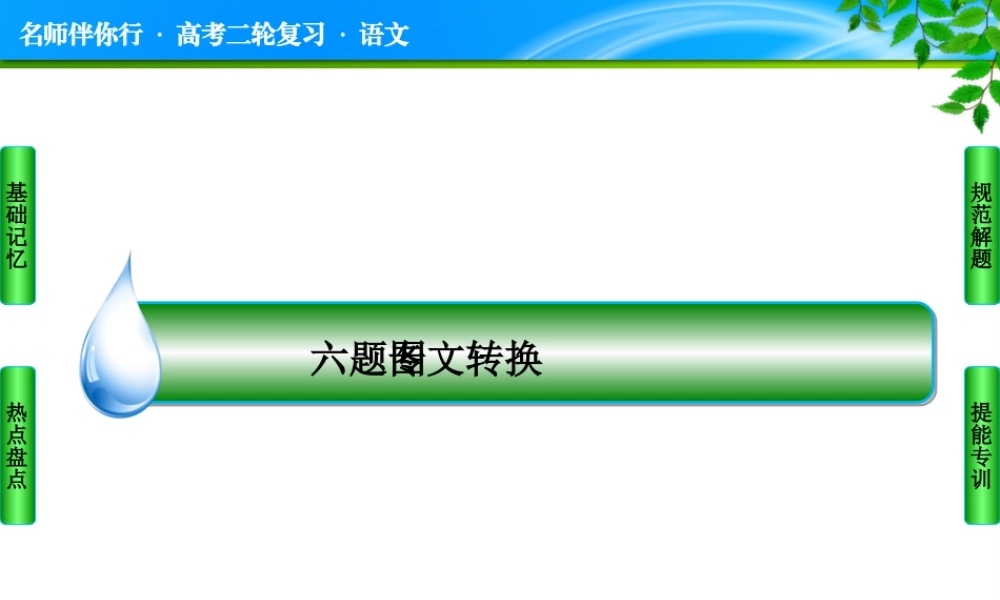 二轮复习图文转换
