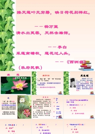八年级语文上册 爱莲说课件