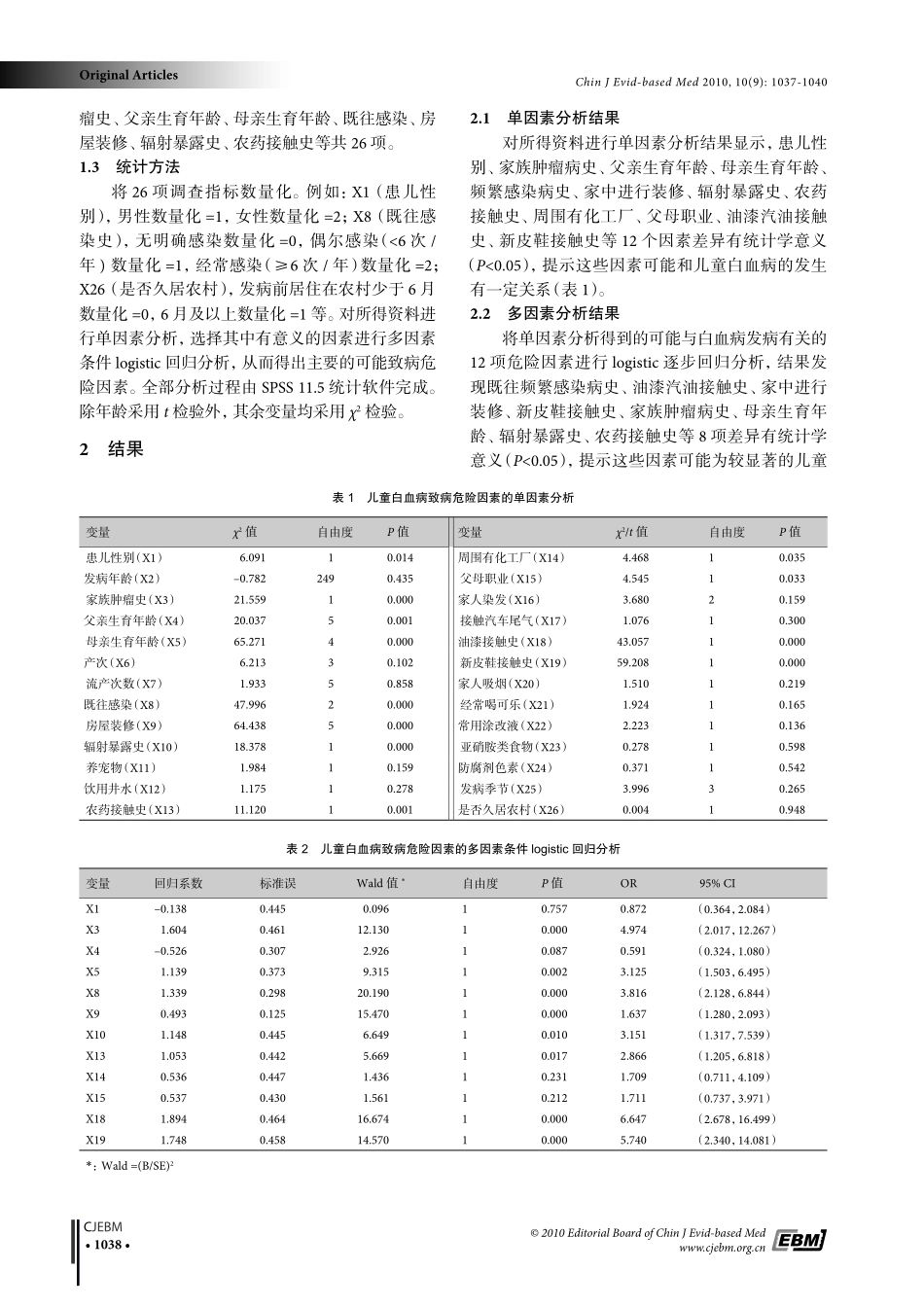 儿童白血病致病危险因素分析_第2页