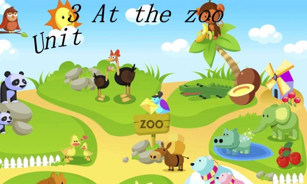 三下Unit3-At-the-zoo-A-Let's-learn课件