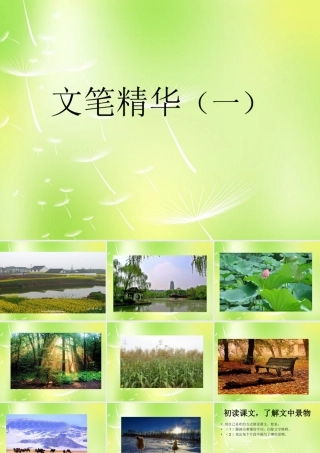 中学七年级语文上册 文笔精华课件 苏教版 课件