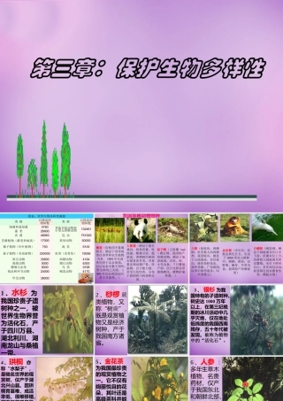 八年级生物上册 第6单元 第3章 保护生物的多样性课件 (新版)新人教版 课件