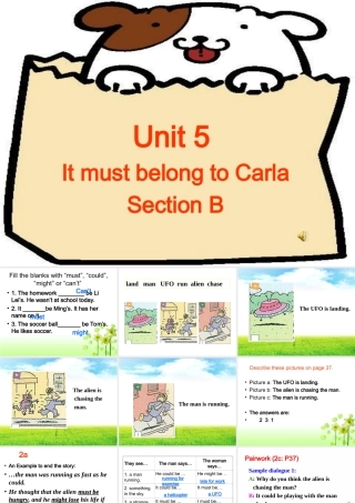 九年级英语 unit 4 It must belong to Carla Section B课件人教版 课件