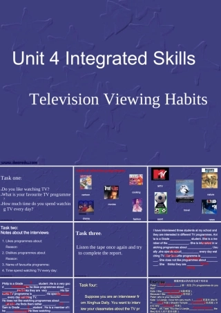 九年级英语Unit4 Intrgrated skill课件 牛津英语 课件