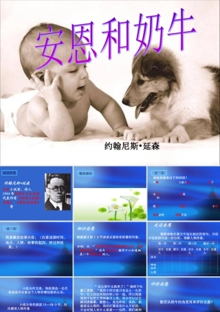 七年级语文上：第4课(安恩和奶牛)课件(苏教版) 课件