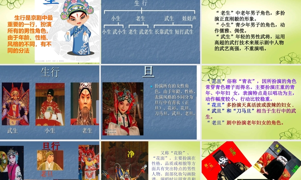 生旦净丑荟精粹