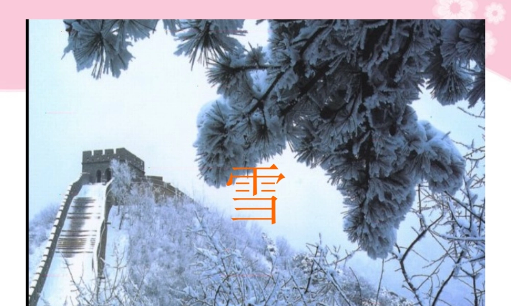 九年级语文下册 第19课(雪)课件 苏教版 课件