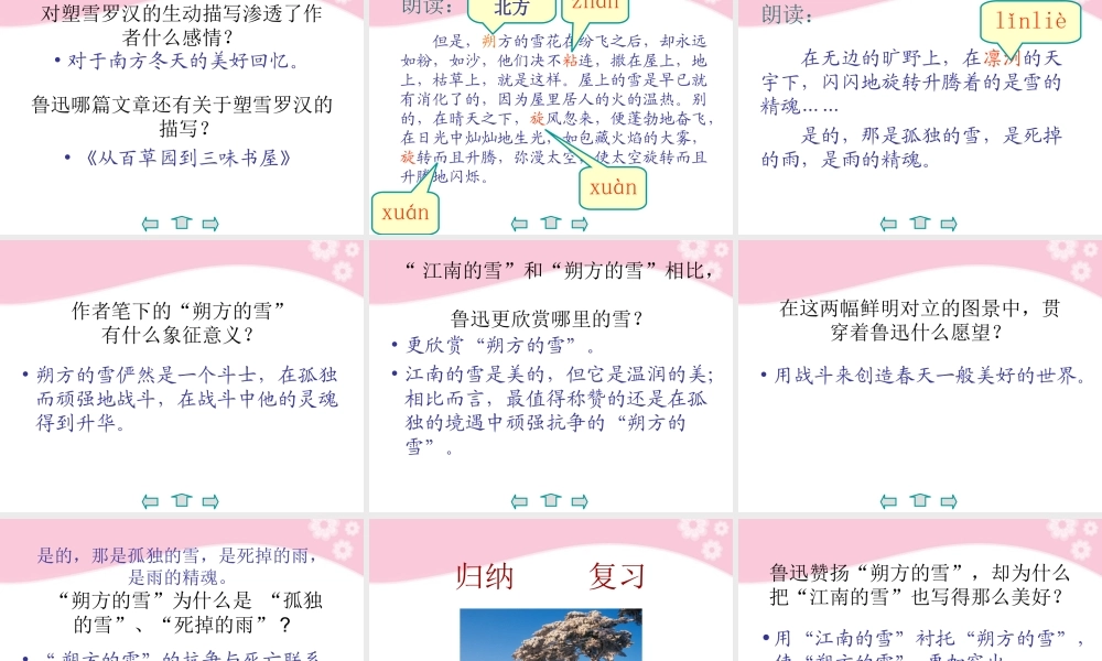 九年级语文下册 第19课(雪)课件 苏教版 课件