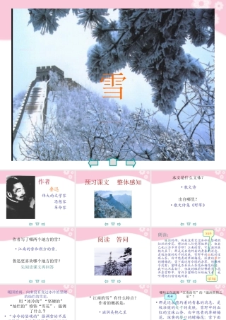 九年级语文下册 第19课(雪)课件 苏教版 课件