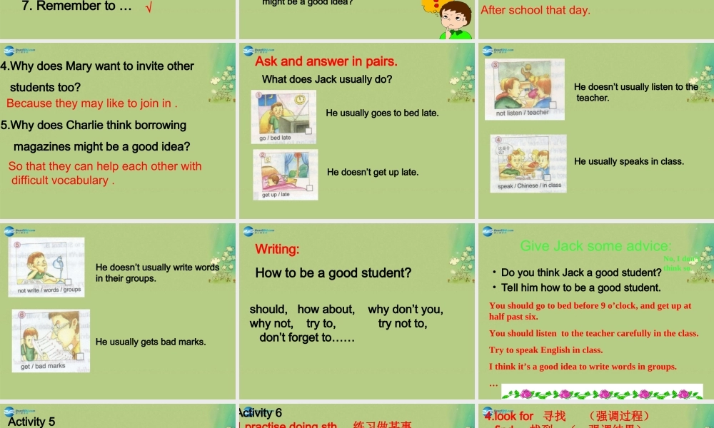 八年级英语上册 Module 1 Unit 3 Language in use！课件(2)(新版)外研版 课件
