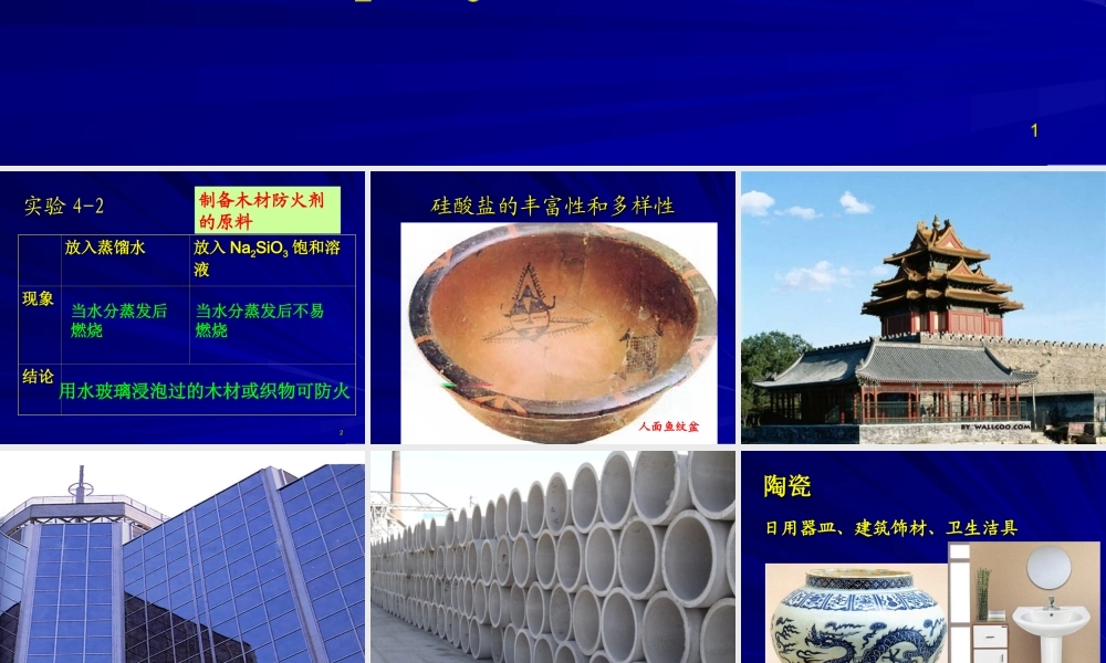 无机非金属材料---硅（2）