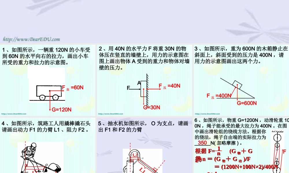 新课标各地中考物理作图题集 试题