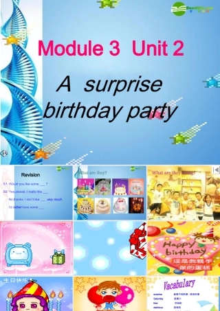 七年级英语下册 Module 3 Unit 2 A surprise birthday party第二课时课件 牛津沈阳版 课件