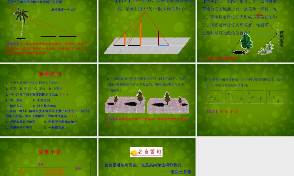 中学九年级数学下册 29.1 投影(第1课时)课件 (新版)新人教版 课件