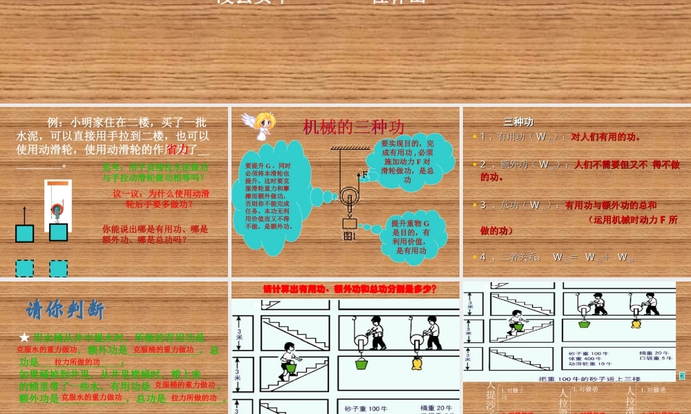 力-沪用105机械效率课件