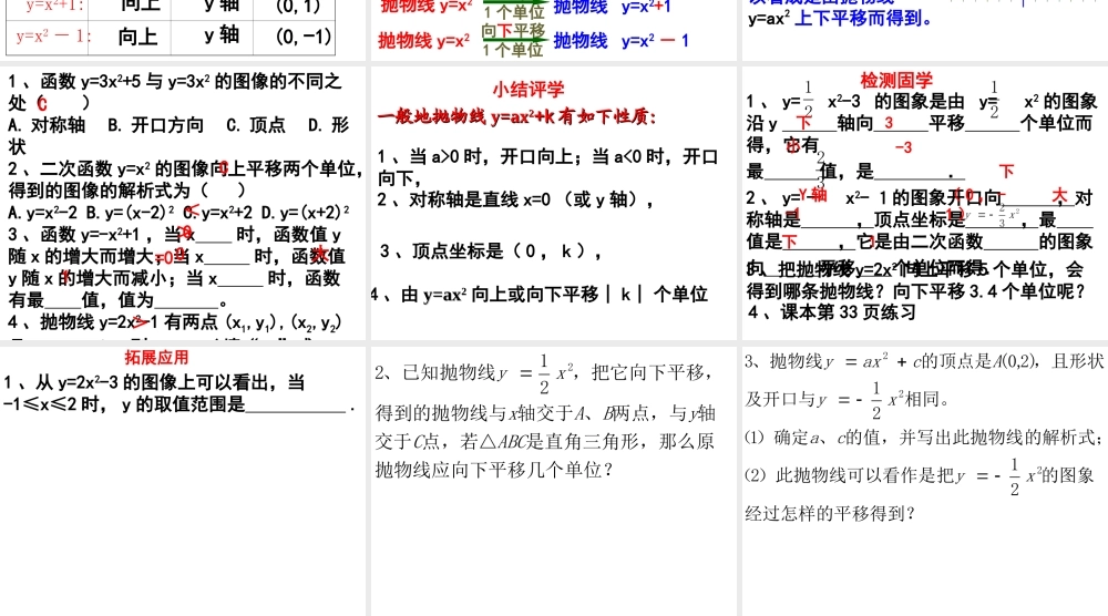二次函数的图像与性质(2)