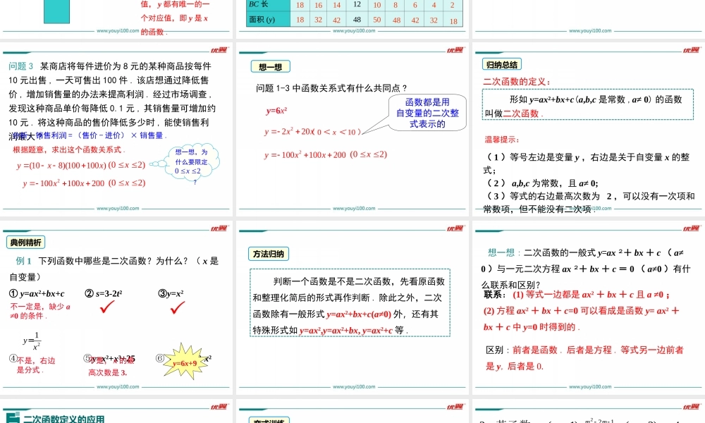 26.1二次函数-(2)