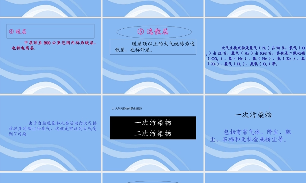 中考化学 第九章 第三节 化学与环境课件 上科版 课件