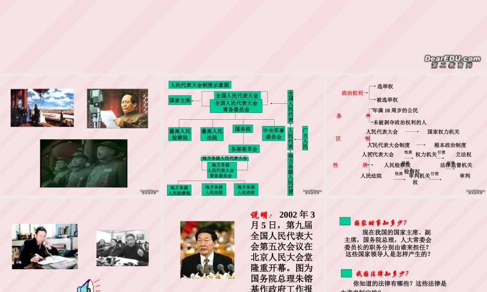 人民当家作主的法治国家课件示例一 课件