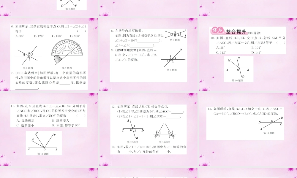 七年级数学下册 5.1 相交线课件 (新版)新人教版 课件
