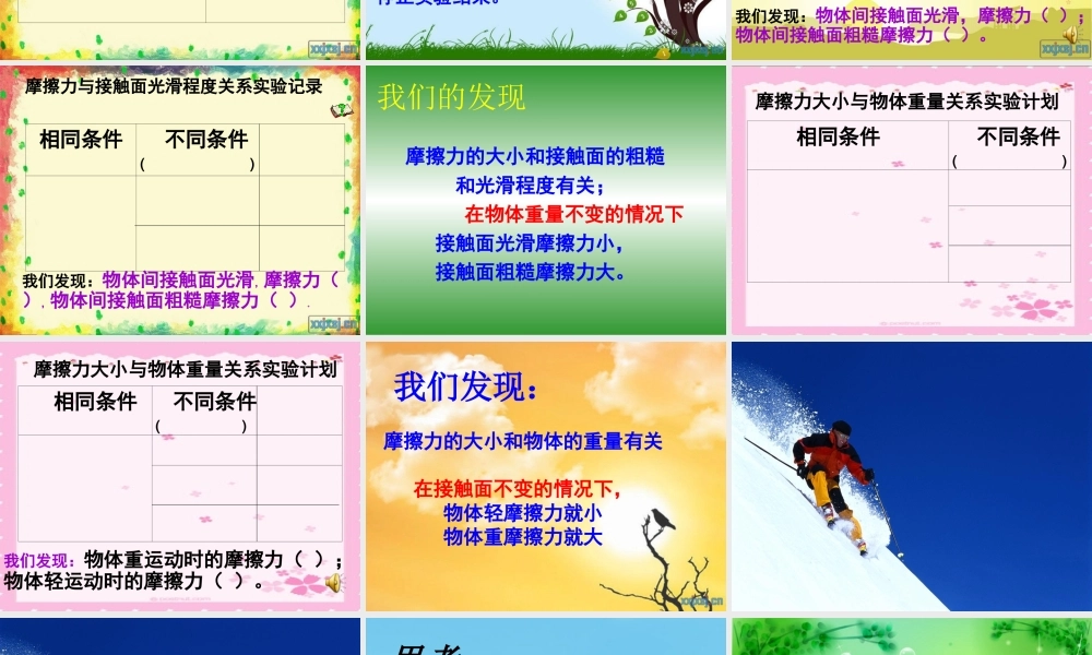 《运动与摩擦力》课件1