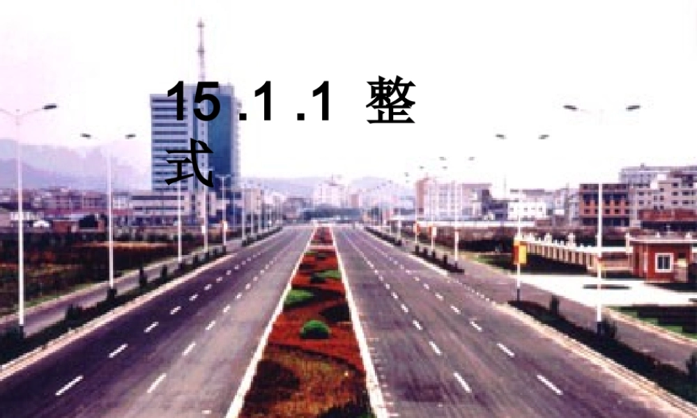 八年级数学整式课件 新课标 人教版 课件