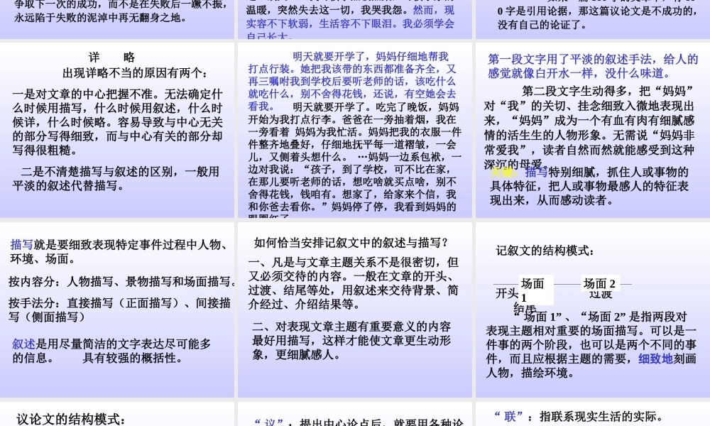 九年级语文作文之文体要求课件