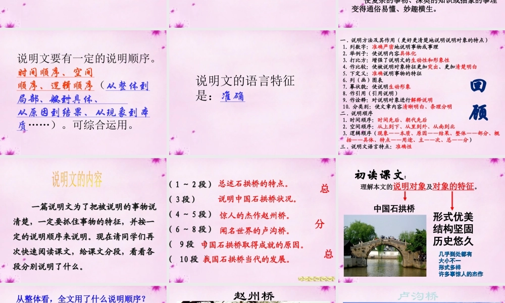 八年级语文上册 第11课 中国石拱桥课件 新人教版 课件