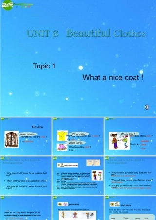 八年级英语下册 Unit 8 Our Clothes Topic 1课件1 仁爱版 课件
