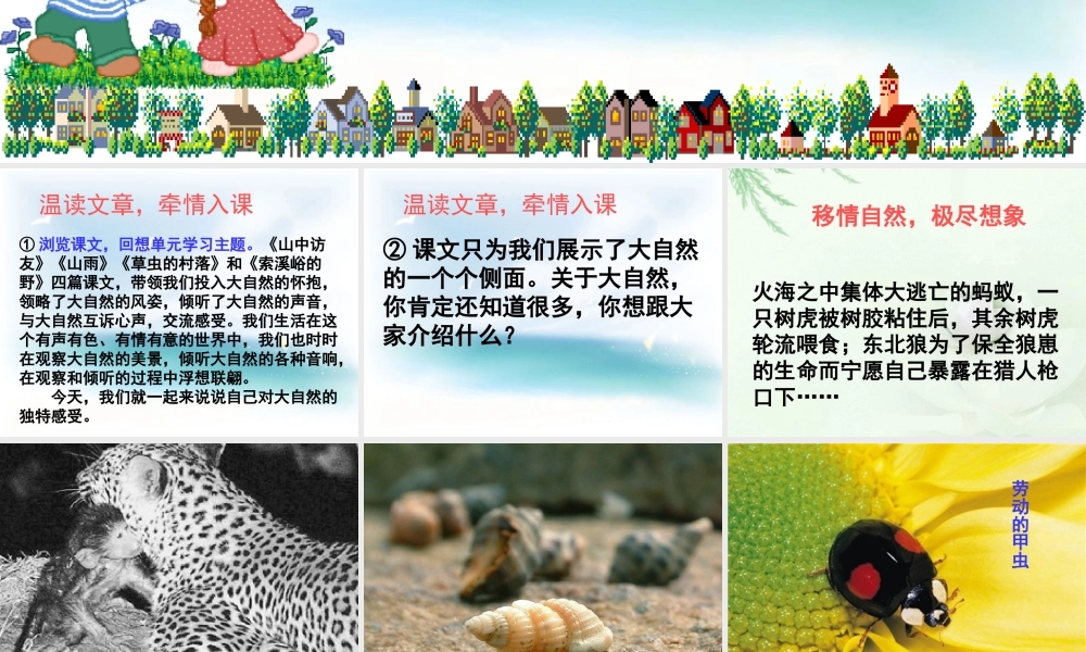 人教版六年级上口语交际习作一