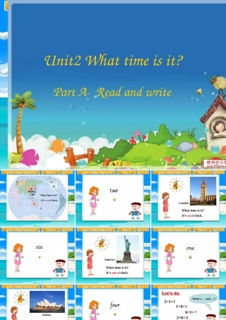 英语四年级下册人教PEPunit_2_What_Time_Is_It_第三课时课件