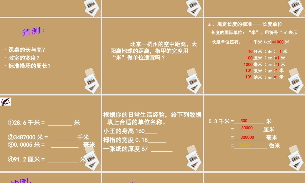 七年级科学上册(长度和体积的测量)课件9 浙教版 课件