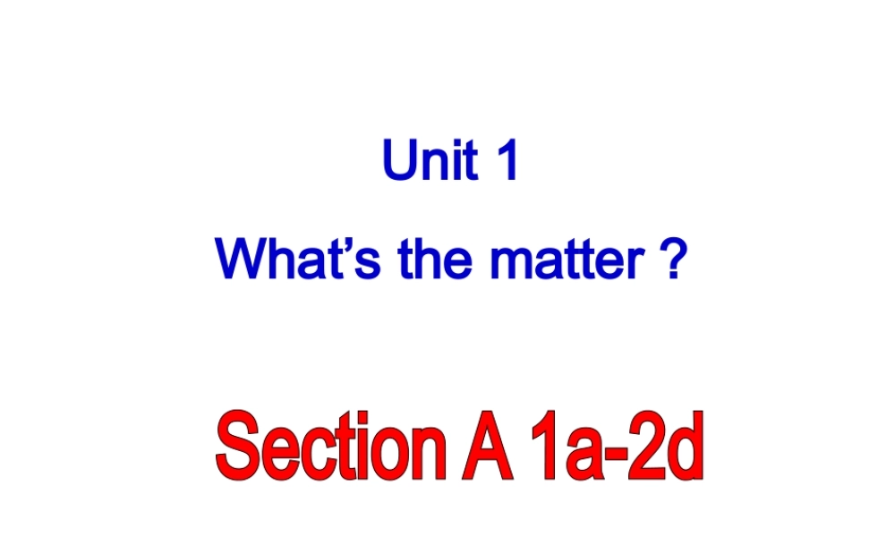 八年级uint1sectionA