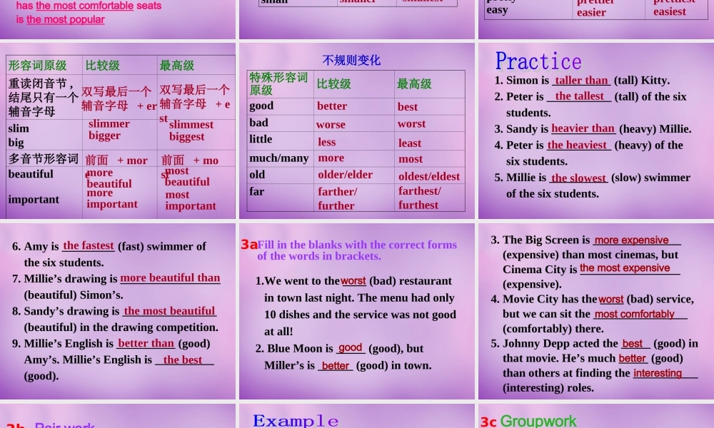 八年级英语上册 Unit 4 What's the best movie theater period 2课件 (新版)人教新目标版 课件