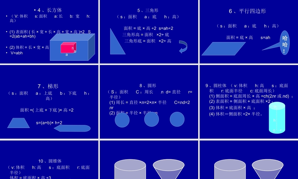 小学数学总复习资料PPT