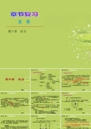 2013年八年级物理下册第十章浮力复习课件新人教版