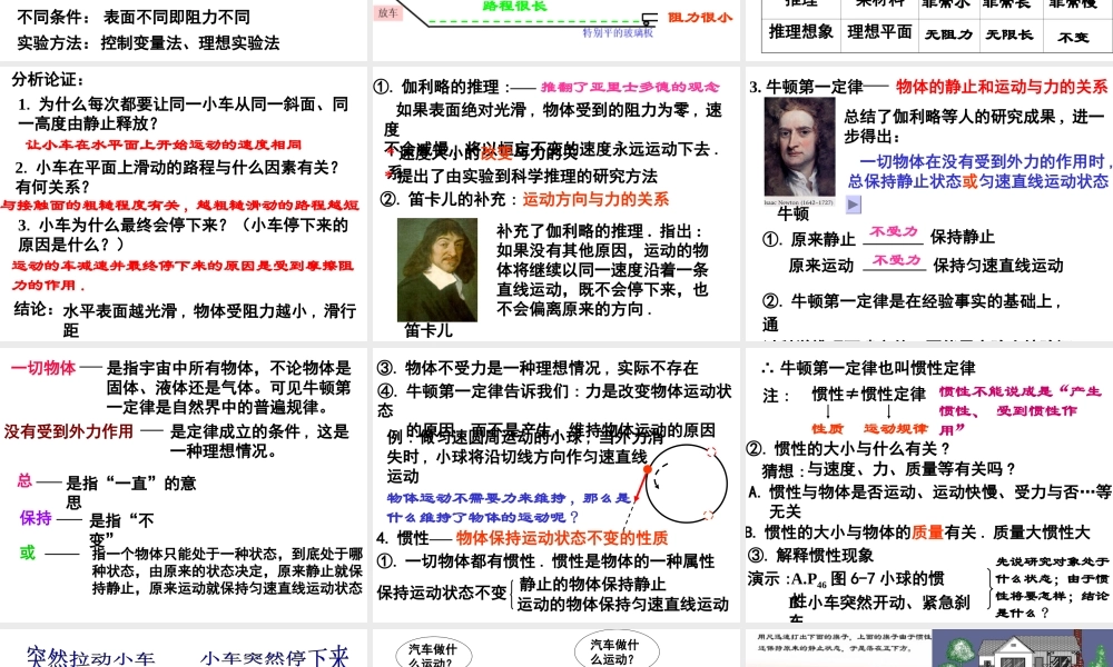 一牛顿第一定律