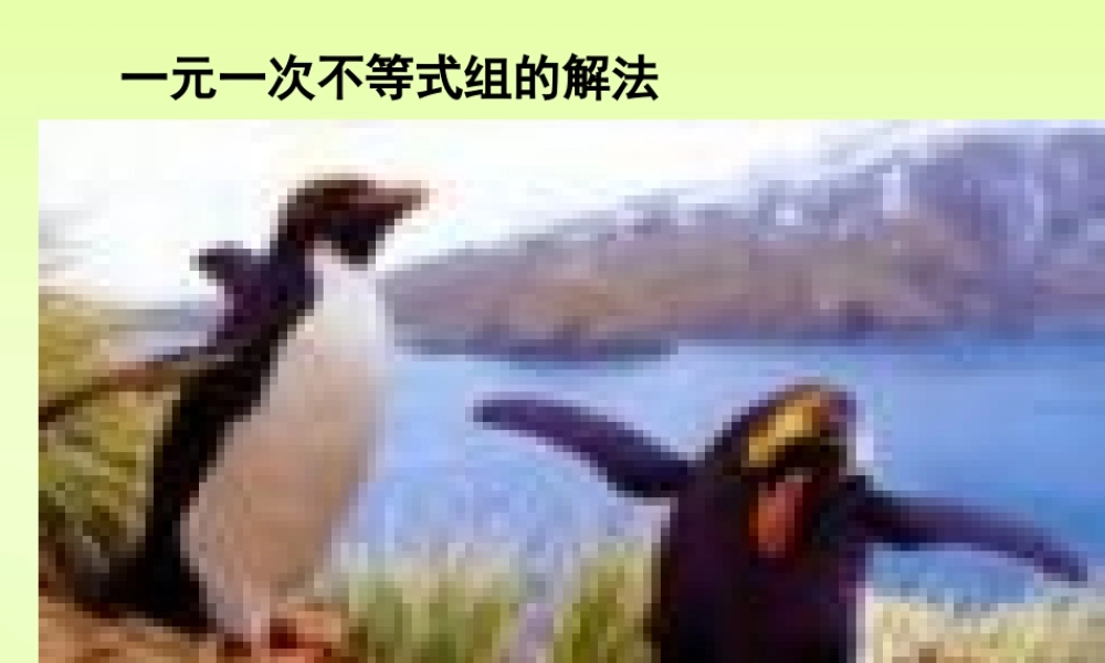 八年级数学不等式组的解法课件