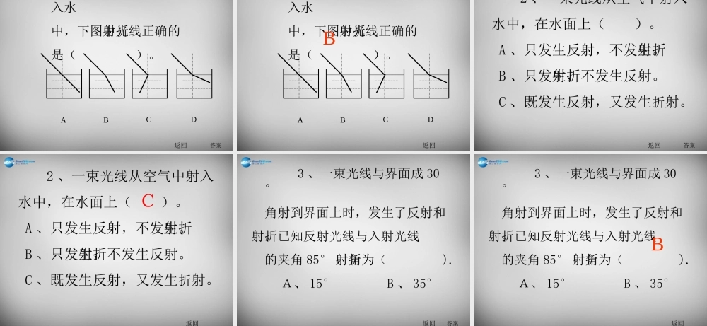 八年级物理上册 4.4 光的折射课件2 (新版)新人教版 课件