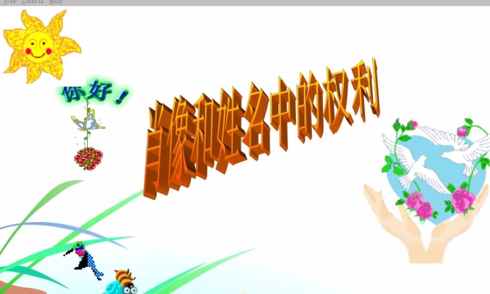 八年级政治下册 肖像和姓名中的权利课件 人教新课标版 课件