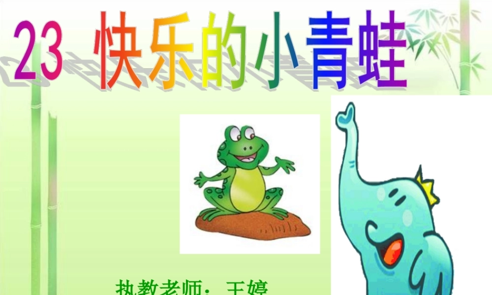 《快乐的小青蛙》岳小王婷