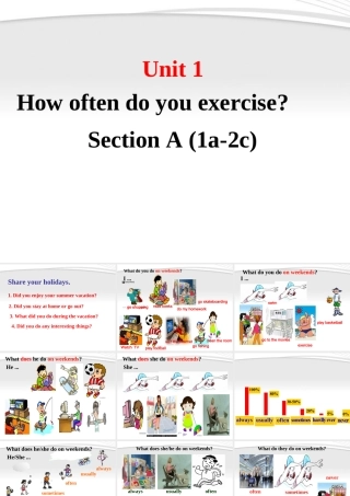 九年级英语上册 SectionA1a-2c 课件 人教新目标版 课件