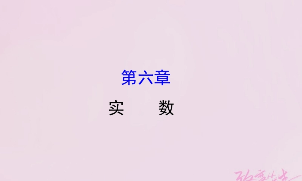七年级数学下册 第六章 实数课件 (新版)新人教版 课件