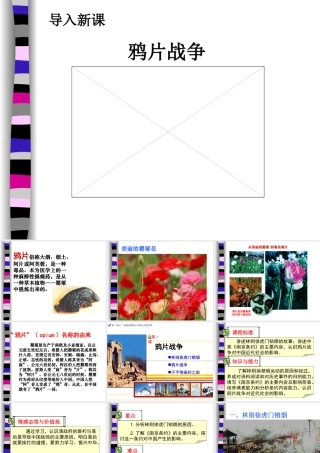 八年级历史上 第一课 鸦片战争课件人教版 课件