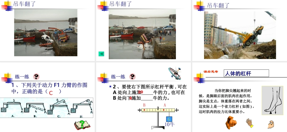 《科学探究：杠杆的平衡条件》课件